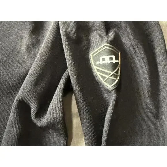 Alessandro Albanese Womens Size Small Black & Gray V Neck PullOver Sweater Horse - Picture 5 of 9